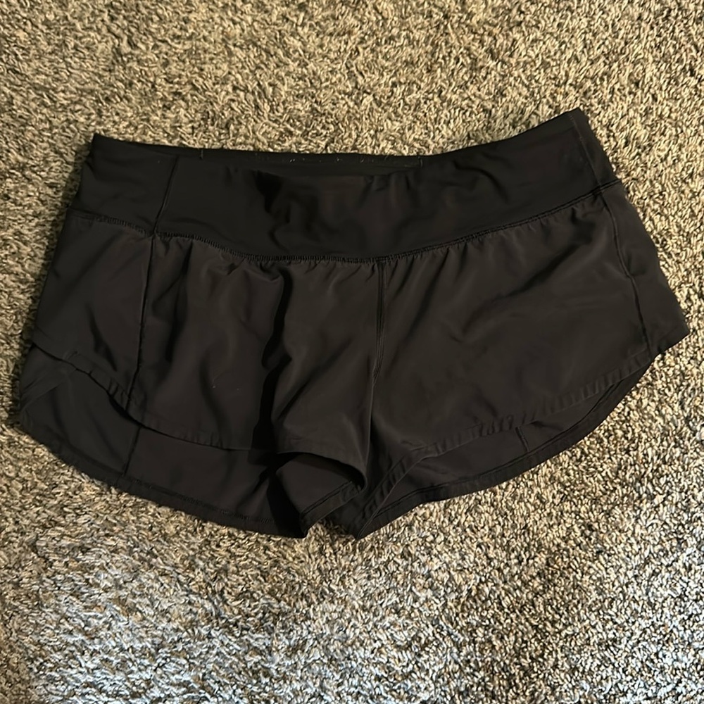 Lululemon Speed Up size 8 Black 2.5” original